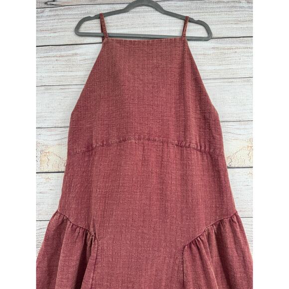 Torrid Festi Open Tie Back Maxi Dress Womens 3X Red Burgundy NEW - Picture 4 of 13